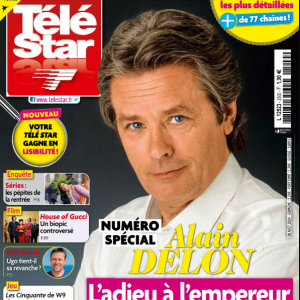 Alain Delon en couverture de "Télé Star", 26 aout 2024.