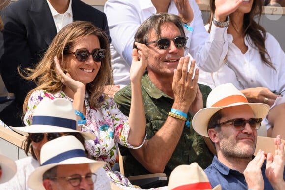 Anne-Claire Coudray et son compagnon Nicolas Vix. Photo by Laurent Zabulon/ABACAPRESS.COM