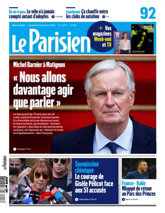 Nicolas Sirkis se livre comme jamais dans les colonnes du "Parisien" ce vendredi 6 septembre 2024.