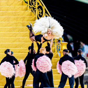 Lady Gaga en répétition pour l'ouverture des jeux Olympiques (JO) de Paris 2024 sur la Seine à Paris, France, le 26 juillet 2024. © Pierre Perusseau - Dominique Jacovides /Besrtimage 