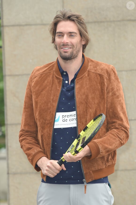 Camille Lacourt - L'association "Premiers de cordée" organisait une journée Evasion où des milliers d'enfants ont participé à des ateliers sportifs encadrés par des parrains de renom au Stade de France à Saint-Denis le 16 mai 2018. © Coadic Guirec/Bestimage