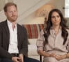 Depuis le Megxit, l'ancien militaire et son épouse Meghan Markle vivent en Californie avec leurs deux enfants Archie et Lilibet.
Le prince Harry, duc de Sussex et Meghan Markle, duchesse de Sussex, lors d'une interview pour l'émission CBS News Sunday Morning, diffusée le 4 août 2024. Lors de ce programme, le couple princier a évoqué leurs enfants, Archie Harrison, 5 ans et Lilibet Diana, 3 ans et leur volonté de les protéger des dangers du web.
(JLPPA / Bestimage)