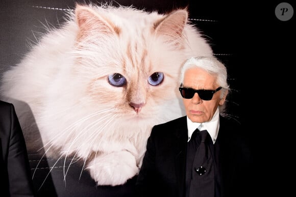 Karl Lagerfeld au Vernissage - Corsa Karl et Choupette à Berlin. Photo par Steffens/DDP images/ABACAPRESS.COM