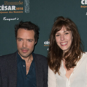 Nicolas Bedos, Doria Tillier participant au déjeuner des nominés aux César 2018 au Fouquet's à Paris, France, le 10 février 2018.Photo by Alban Wyters/ABACAPRESS.COM 