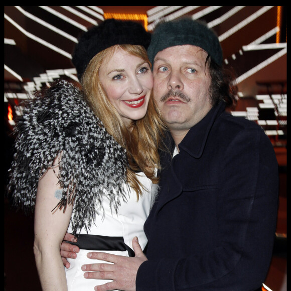 Julie Depardieu et Philippe Katerine - Défile Etam Lingerie Printemps-été 2012 à l'école des Beaux Arts © /Bestimage