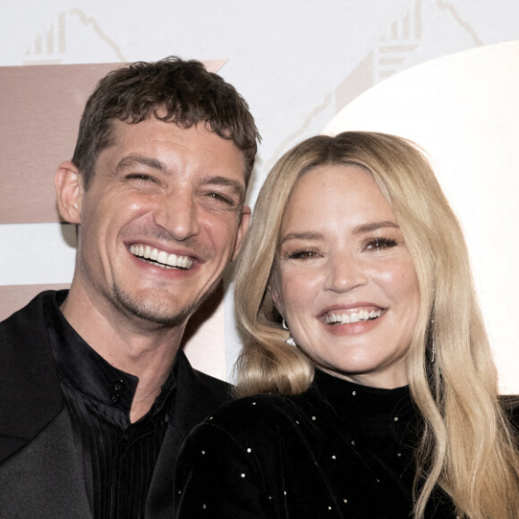 Niels Schneider et Virginie Efira avec le César de la meilleure actrice pour le film Revoir Paris sont vus en coulisses lors de la 48e cérémonie des César du cinéma à l'Olympia, le 24 février 2023 à Paris, France. Photo par David Niviere/ABACAPRESS.COM