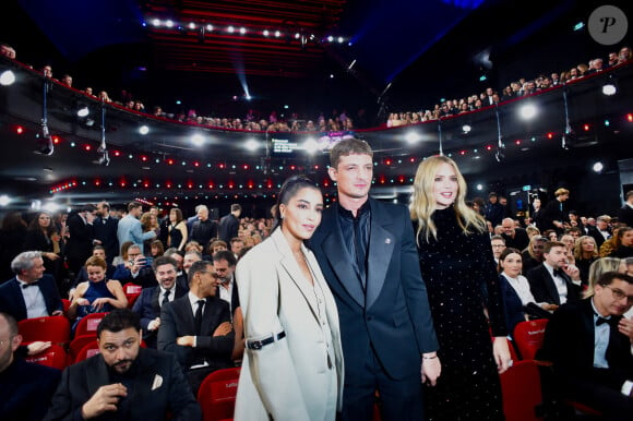 Niels Schneider et Virginie Efira lors de la 48e cérémonie des César du cinéma à L'Olympia, le 24 février 2023 à Paris, France. Photo par Franck Castel/ABACAPRESS.COM