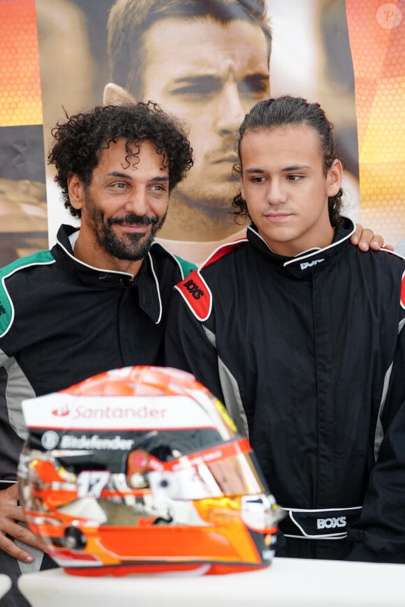 Exclusif - Tomer Sisley, Dino Zeitoun-Sisley - Jour 3 lors du marathon Karting Jules Bianchi au circuit Paul Ricard au Castellet le 8 septembre 2024. © Anne-Sophie Guebey via Bestimage 