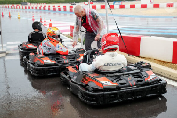 Exclusif - Tom Bianchi, Charles Leclerc - Jour 3 - lors du marathon Karting Jules Bianchi au circuit Paul Ricard au Castellet le 8 septembre 2024. © Anne-Sophie Guebey via Bestimage 