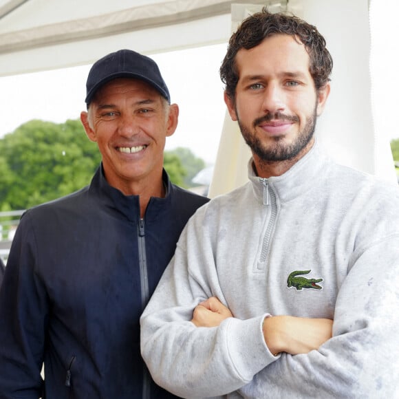 Exclusif - Paul Belmondo, son fils Victor Belmondo - Jour 3 - Les célébrités lors du marathon Karting Jules Bianchi au circuit Paul Ricard au Castellet le 8 septembre 2024 © Anne-Sophie Guebey via Bestimage 