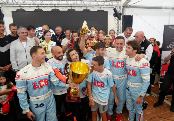 Exclusif - Charles Leclerc et ses amis d'enfance vainqueurs du Marathon Jules Bianchi - Jour 3 - Les célébrités lors du marathon Karting Jules Bianchi au circuit Paul Ricard au Castellet le 8 septembre 2024. © Anne-Sophie Guebey via Bestimage 