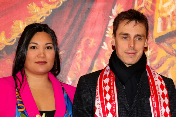 Louis Ducruet et sa femme Marie Chevallier lors de l'ouverture du 46ème Festival International du Cirque de Monte-Carlo, le 19 janvier 2024. © Claudia Albuquerque/Bestimage 