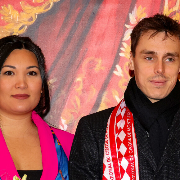 Louis Ducruet et sa femme Marie Chevallier lors de l'ouverture du 46ème Festival International du Cirque de Monte-Carlo, le 19 janvier 2024. © Claudia Albuquerque/Bestimage 