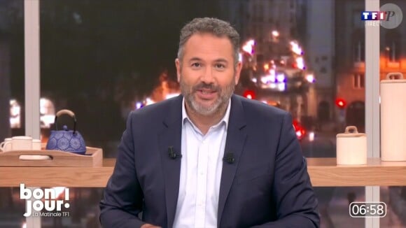 En cette rentrée, Bruce Toussaint continue d'animer "Bonjour !" sur TF1
Bruce Toussaint sur le plateau de "Bonjour !"