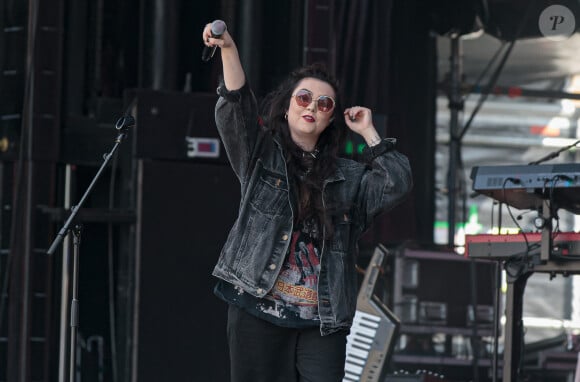 Exclusif - Hoshi (Mathilde Gerner) est en répétition avant son concert du 7 juin 2024 sur le parvis Saint-Christophe de Tourcoing. Le 6 juin 2024 © Stéphane Vansteenkiste / Bestimage 