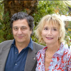 © ABACA. 38209-5. Saint-Tropez-France, 21/9/2002. Christian Clavier & Marie-Anne Chazel lors du Festival de la Fiction.