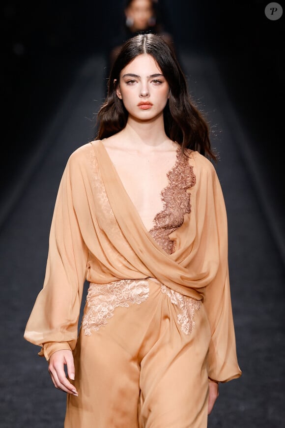 Deva Cassel - Défilé de mode Femmes automne-hiver 2024/2025 "Alberta Ferretti" lors de la fashion week de Milan. Le 21 février 2024 