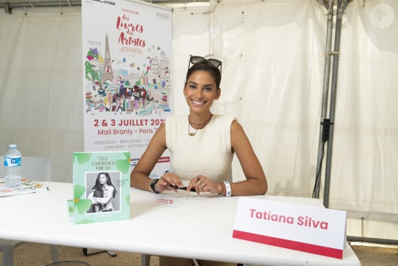 Exclusif - Tatiana Silva - Festival des Livres et des Artistes organisé par l'association "Lecture pour Tous" engagée dans la lutte contre l'illettrisme au Mail Branly à Paris le 2 juillet 2022. © Pierre Perusseau / Jack Tribeca / Bestimage 