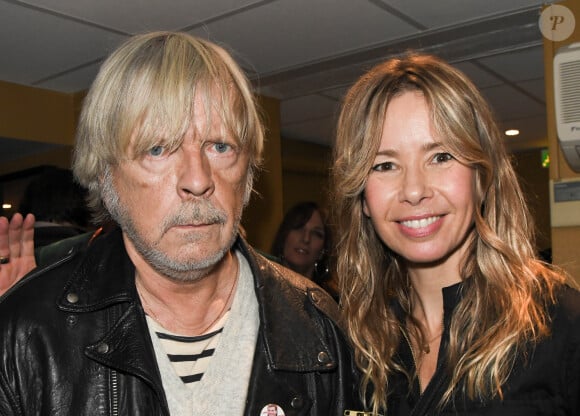 Le chanteur Renaud (Renaud Séchan) et son ex-femme Romane Serda - People au concert de Dave à Bobino à Paris le 18 novembre 2019. © Coadic Guirec/Bestimage (No Web - pour suisse et Belgique)