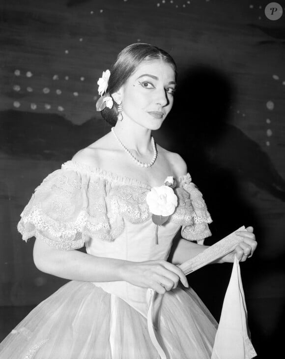 Maria Callas en 1958. Photo by PA Archive/ABACAPRESS.COM