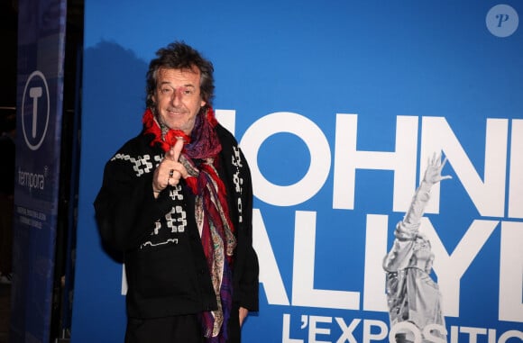 Jean-Luc Reichmann - Photocall du vernissage de l'exposition "Johnny Hallyday, l'exposition" au Palais des Expositions à Paris. Le 21 décembre 2023 © Dominique Jacovides / Bestimage