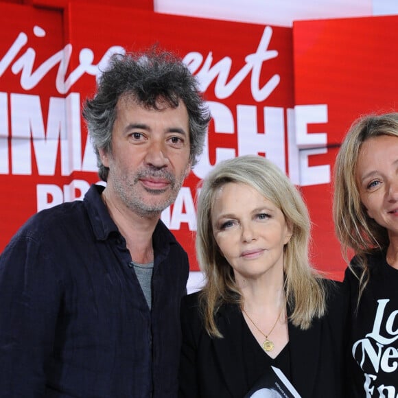 Exclusif - Eric Elmosnino, Nathalie Rheims et Sylvie Testud - Enregistrement de l'émission ' Vivement Dimanche Prochain ' au studio Gabriel. Diffusion le 08/09/2019 sur France 2. © Guillaume Gaffiot / Bestimage.