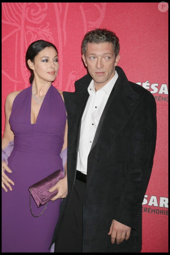 Monica Bellucci et Vincent Cassel à la 34ème cérémonie des César au théâtre du Chatelet.