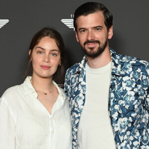 Marie-Ange Casta et son mari Marc-Antoine Le Bret - Avant-première du film "Top Gun Maverick" à l'UGC Normandie à Paris le 19 mai 2022. © Coadic Guirec/Bestimage