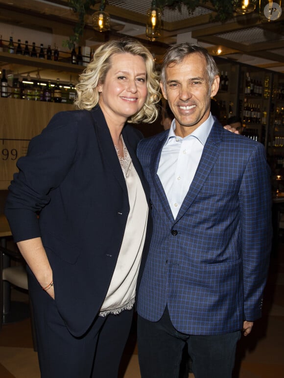 Paul et Luana Belmondo lors du lancement de son livre "Italia mia Luana cuisine Rome" et de l'annonce de la diffusion de la série d'émissions sur la chaîne TV My Cuisine. © Tiziano Da Silva - Pierre Perusseau/Bestimage 