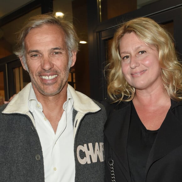 Paul Belmondo et sa femme Luana - Générale de la pièce "Le Banquet" au théâtre du Rond-Point à Paris le 11 octobre 2018. © Coadic Guirec/Bestimage