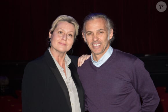 Luana et son mari Paul Belmondo lors de la représentation du spectacle "Alex Lutz" à l'Olympia à Paris, le 8 février 2018. © Guirec Coadic/Bestimage