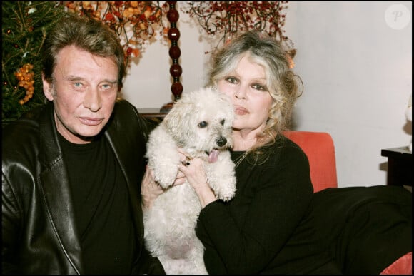 Johnny Hallyday et Brigitte Bardot en 2004.