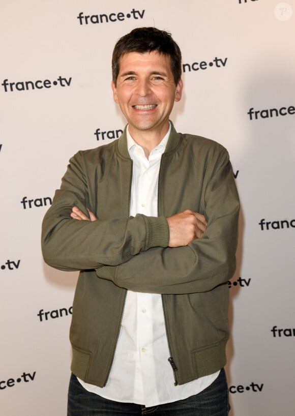 Thomas Sotto au photocall de la conférence de presse de France 2 au théâtre Marigny à Paris le 18 juin 2019 © Coadic Guirec / Bestimage