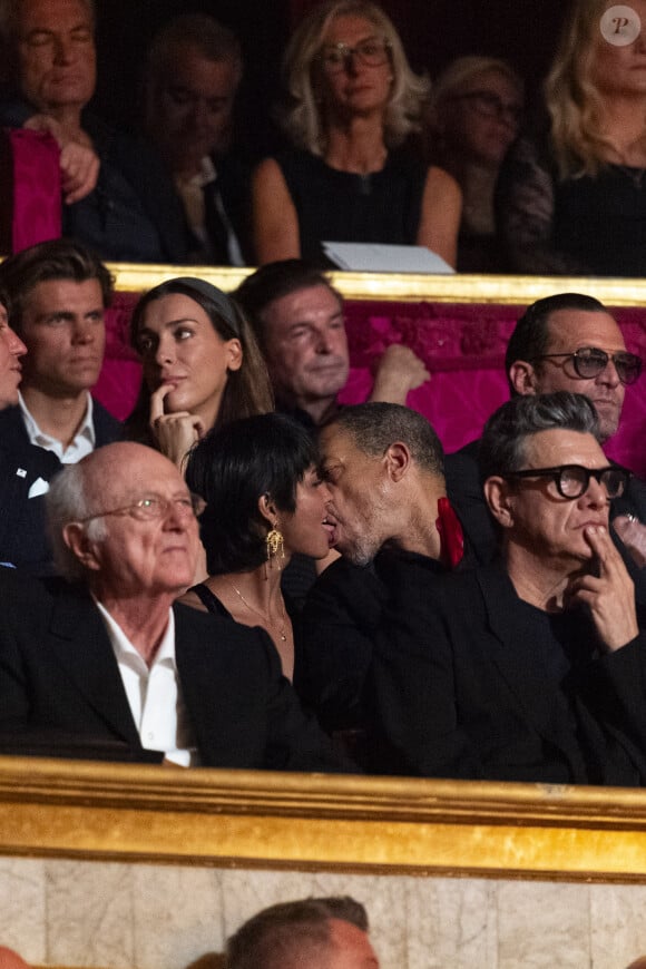 Exclusif - JoeyStarr et sa nouvelle compagne Pauline Latchoumanin au "concerto pour la paix" de Omar Harfouch au théâtre des Champs-Elysées le 18 septembre 2024. © Peruseau / Tribeca / Bestimage 