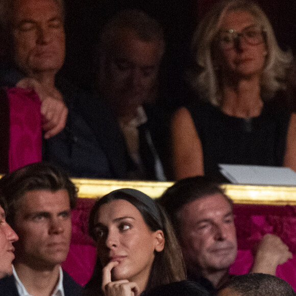 Exclusif - JoeyStarr et sa nouvelle compagne Pauline Latchoumanin au "concerto pour la paix" de Omar Harfouch au théâtre des Champs-Elysées le 18 septembre 2024. © Peruseau / Tribeca / Bestimage 