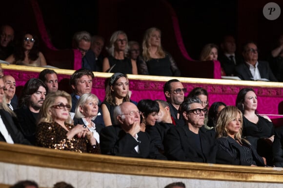 Exclusif - JoeyStarr et sa nouvelle compagne Pauline Latchoumanin au "concerto pour la paix" de Omar Harfouch au théâtre des Champs-Elysées le 18 septembre 2024. © Peruseau / Tribeca / Bestimage 