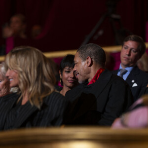 Exclusif - JoeyStarr et sa nouvelle compagne Pauline Latchoumanin au "concerto pour la paix" de Omar Harfouch au théâtre des Champs-Elysées le 18 septembre 2024. © Peruseau / Tribeca / Bestimage 