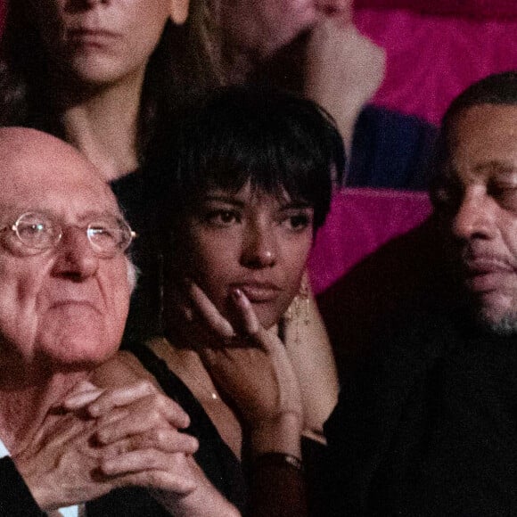 Exclusif - JoeyStarr et sa nouvelle compagne Pauline Latchoumanin au "concerto pour la paix" de Omar Harfouch au théâtre des Champs-Elysées le 18 septembre 2024. © Peruseau / Tribeca / Bestimage 