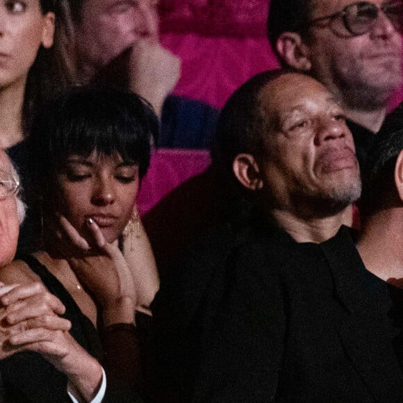 Exclusif - JoeyStarr et sa nouvelle compagne Pauline Latchoumanin au "concerto pour la paix" de Omar Harfouch au théâtre des Champs-Elysées le 18 septembre 2024. © Peruseau / Tribeca / Bestimage 