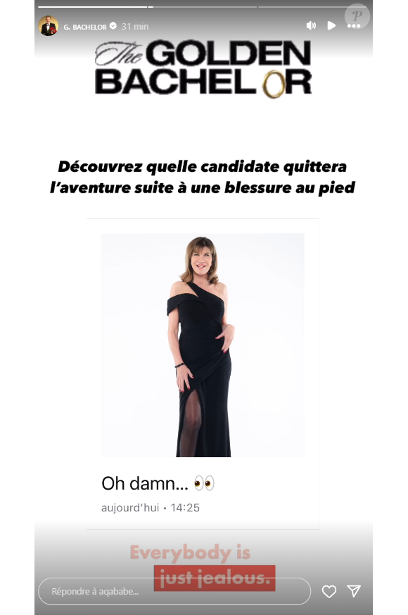 Un abandon annoncé dans le "Golden Bachelor" par Aqababe. Instagram