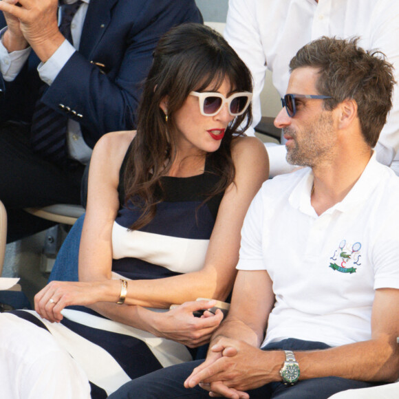 Nolwenn Leroy et Arnaud Clément assistent aux Internationaux de France 2024 à Roland Garros le 9 juin 2024 à Paris, France. Photo par Laurent Zabulon/ABACAPRESS.COM