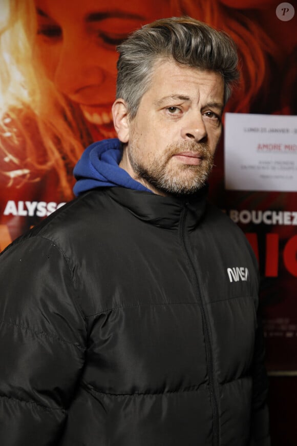 Exclusif - Benjamin Biolay lors de l'avant-première du film "Amore Mio" au Cinéma Saint-André des Arts à Paris le 23 janvier 2023. © Denis Guignebourg / Bestimage 