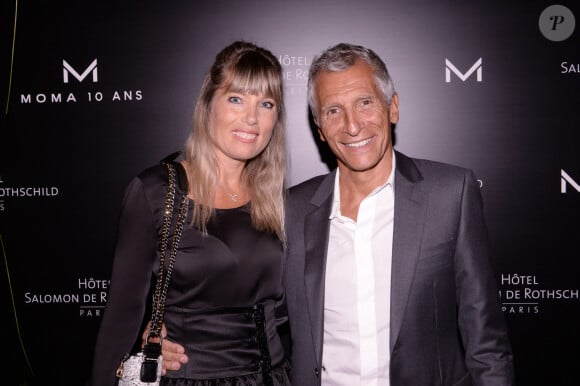 Exclusif - Nagui avec sa femme Mélanie Page - Moma Group fête son 10ème anniversaire à l'hôtel Salomon de Rothschild à Paris le 5 septembre 2022. Promoteur d'un art de vivre à la française, le PDG de Moma Group promet de créer 40 nouvelles adresses à travers le monde en faisant rayonner ses concepts emblématiques que sont Café Pérouse, Noto, Casa Amour et Mimosa. © Rachid Bellak/Bestimage 