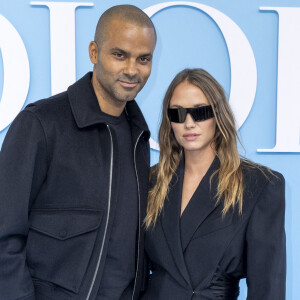 Tony Parker et sa compagne Agathe Teyssier Napoletano au photocall du défilé de mode féminine Dior printemps-été 2025 lors de la Fashion Week de Paris (PFW), à Paris, France, le 24 septembre 2024. © Olivier Borde/Bestimage 