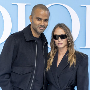 Tony Parker et sa compagne Agathe Teyssier Napoletano au photocall du défilé de mode féminine Dior printemps-été 2025 lors de la Fashion Week de Paris (PFW), à Paris, France, le 24 septembre 2024. © Olivier Borde/Bestimage 