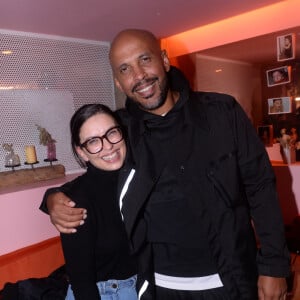 Exclusif - Lucie Bernardoni et Joël Bouraïma - Ahcène (ex-candidat de la star Academy 2022) lors de sa release party au Break à Paris le 2 novembre 2023. © Rachid Bellak / Bestimage