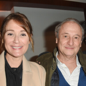 Daniela Lumbroso, Patrick Braoudé et sa femme Guila - Générale du 5ème woman show "N°5 de Chollet" de Christelle Chollet à la Salle Pleyel à Paris, le 17 janvier 2019. © Coadic Guirec/Bestimage