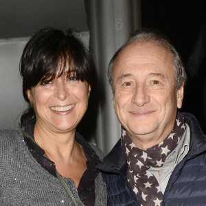 Patrick Braoudé et sa femme Guila - People assistent au concert de Arielle Dombasle à la Cigale à Paris le 4 novembre 2015. © Guirec Coadic / Bestimage 