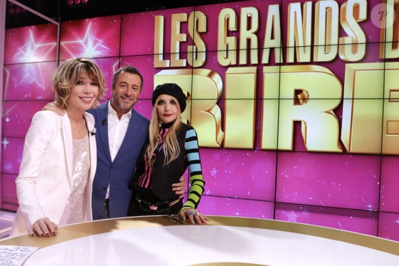 En été 2023, elle en disait plus sur sa nouvelle vie lors d'une interview pour Télé Poche.
Exclusif - Isabelle Morizet (Karen Cheryl), Bernard Montiel et Jeanne Mas - Enregistrement de l'émission "Les Grands du Rire", présentée par B.Montiel et K.Cheryl (I.Morizet), et diffusée le 28 septembre sur C8. Le 18 décembre 2023 © Cédric Perrin / Bestimage