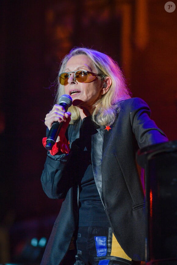 Exclusif - Véronique Sanson en concert pour le festival du château de Solliès-Pont, France, le 17 juillet 2021. © Patrick Carpentier/Bestimage 